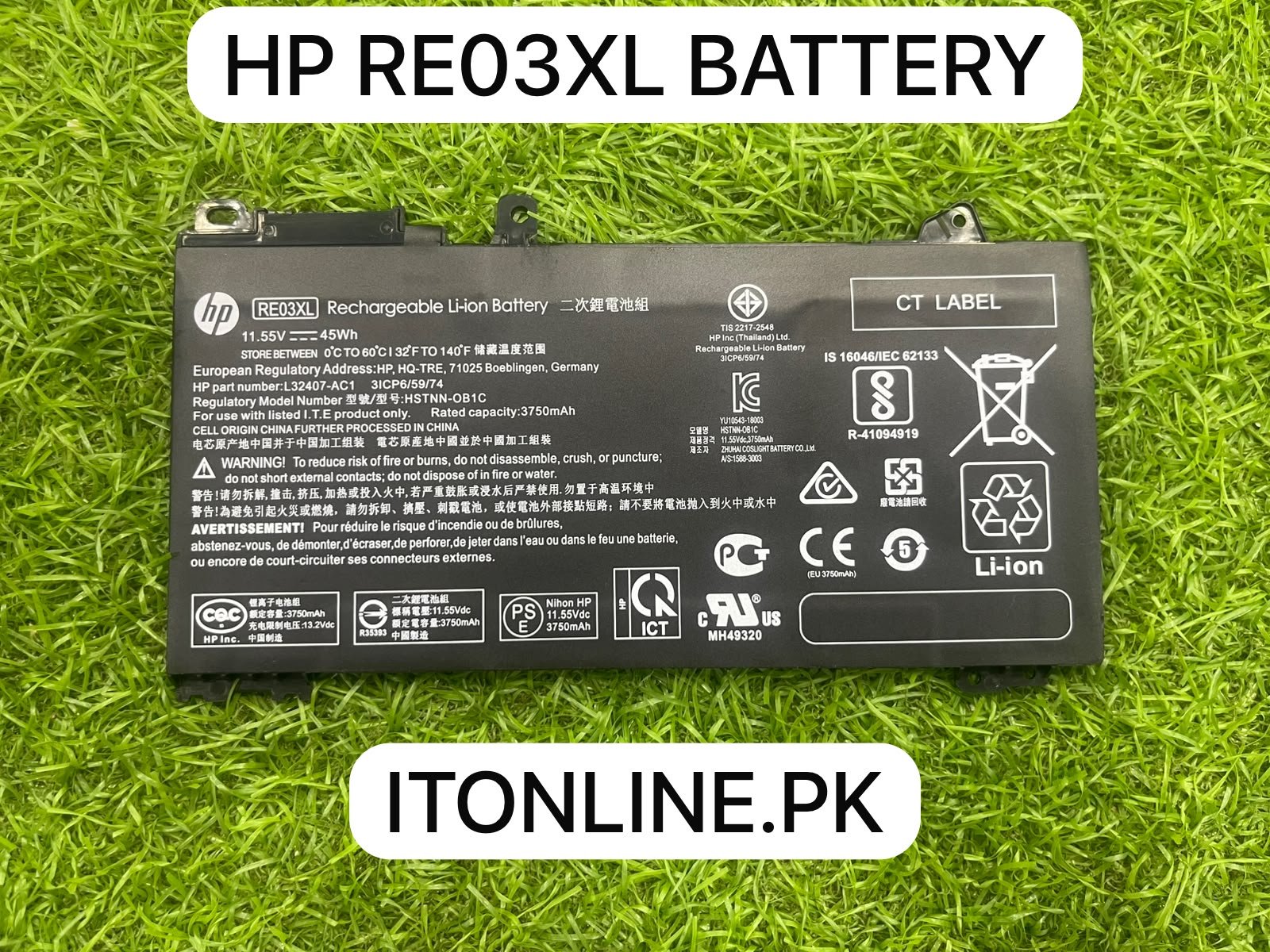 hp re03xl original laptop battery specs label hstnn ob1c itonline pk