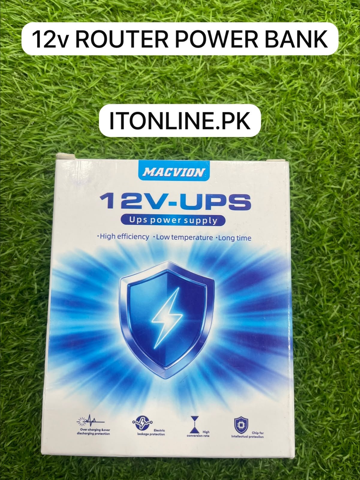 macvion 12v ups router backup 3600mah specs box back view itstore info