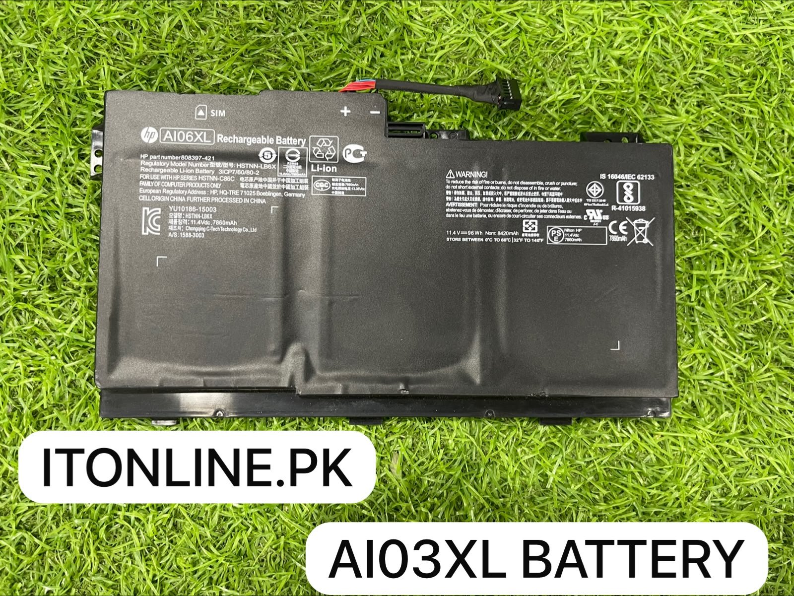 hp ai06xl original laptop battery specs label hstnn lb6x itonline pk