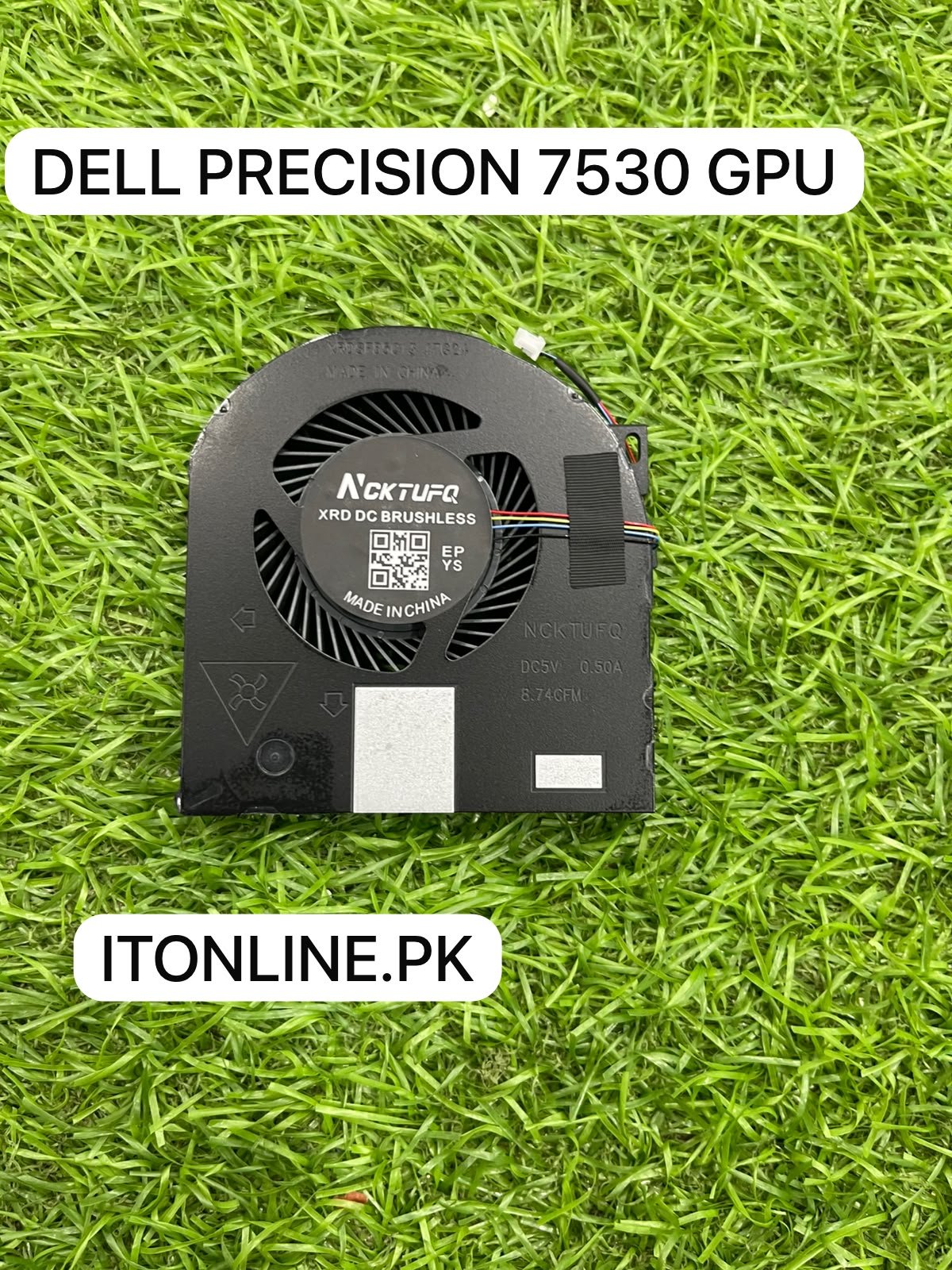 dell precision 7540 gpu cooling fan ncktufq brushless motor label view itonline pk