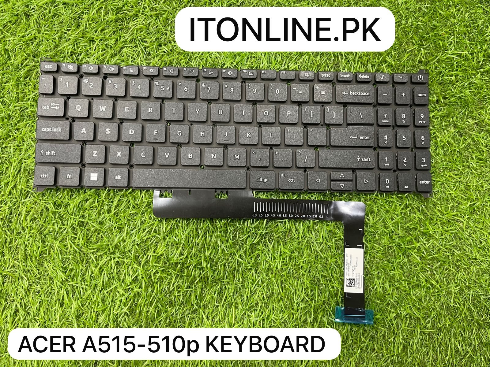acer aspire a515 510p replacement keyboard front key layout view itonline pk