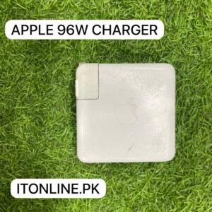 apple 96w macbook charger top logo view itstore info