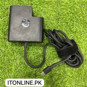 hp 65w usb c laptop power adapter front view itonline pk