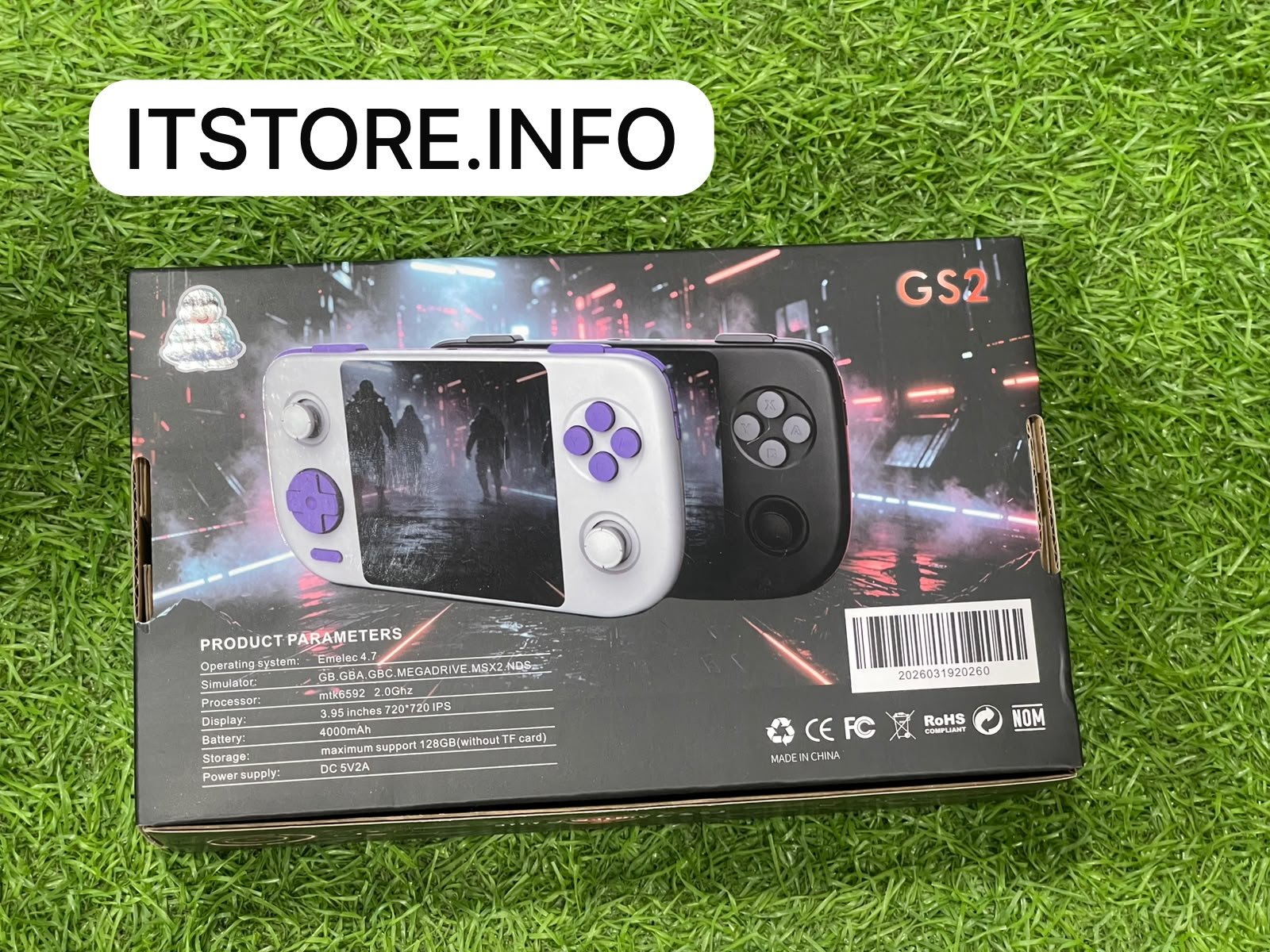 gs2 game stick handheld console box front view itonline pk